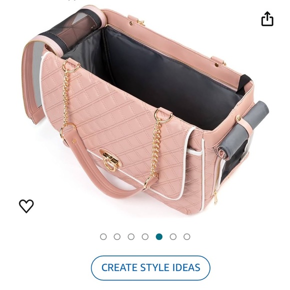 Pink travel pet carrier - Picture 6 of 7